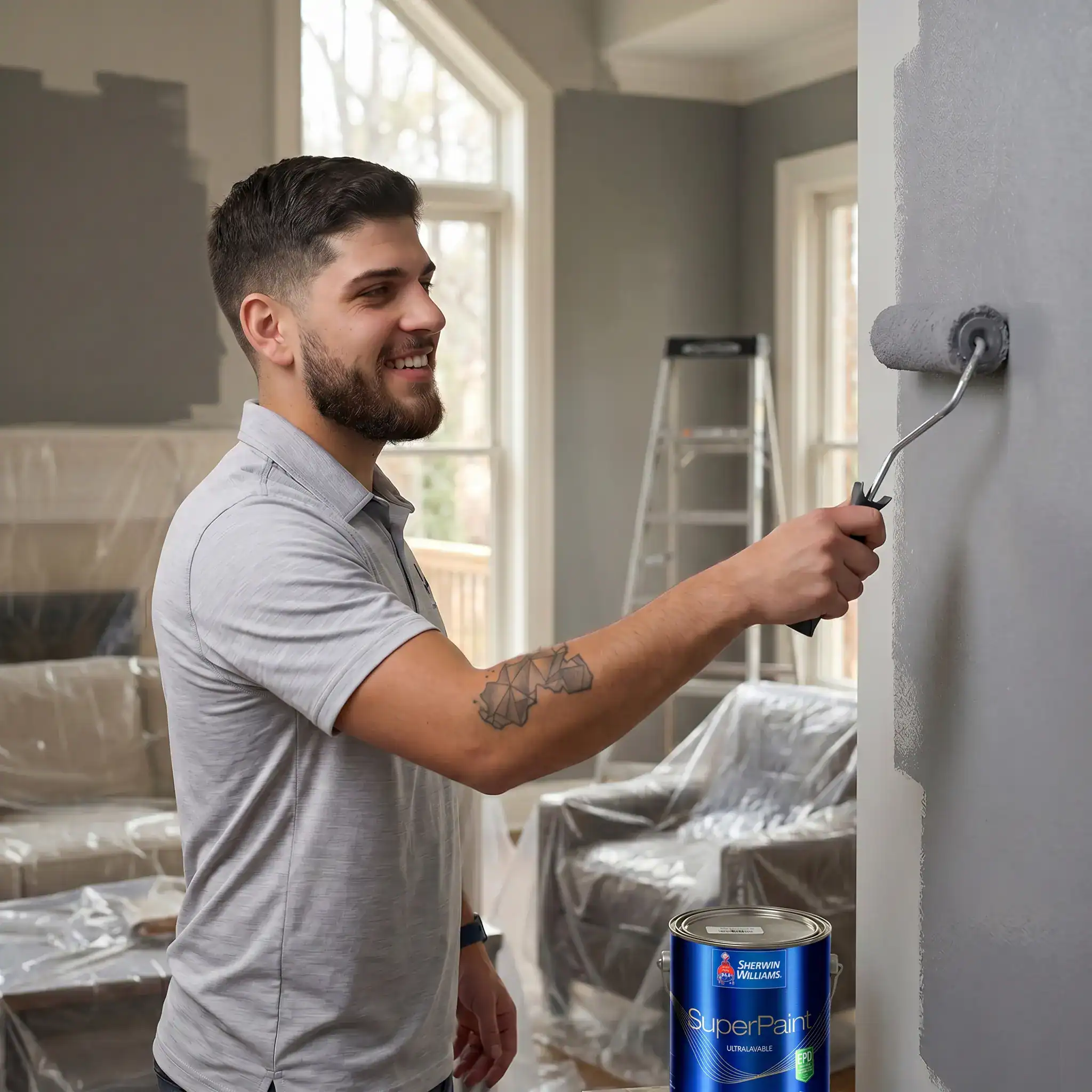 Professional interior painting in Sandy Springs, GA by Bazer Painting