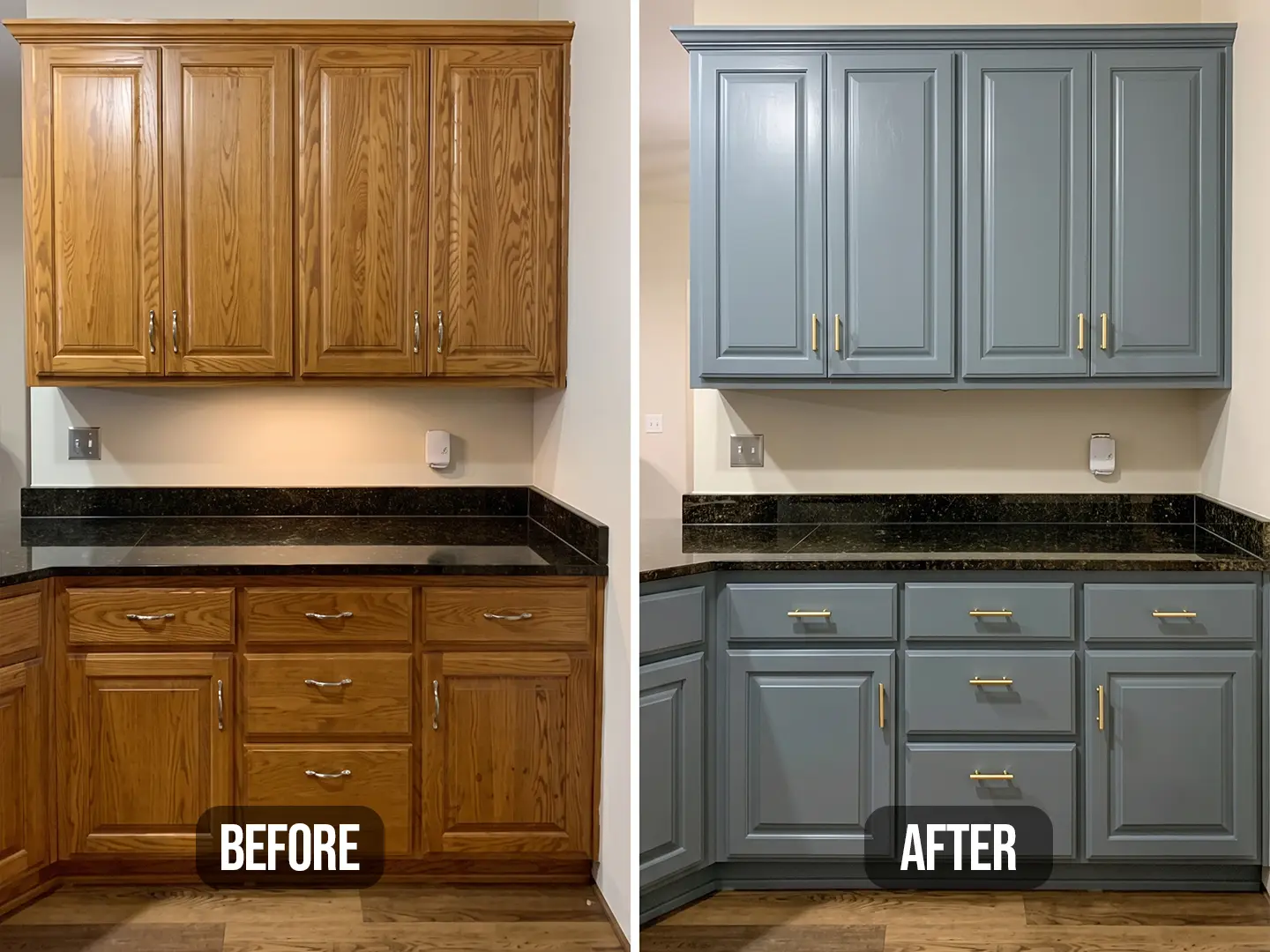 Bathroom cabinet painting project in Marietta, Georgia