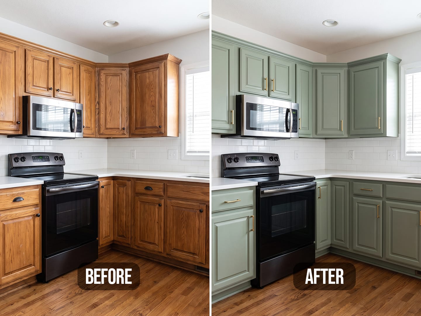 Painted bathroom cabinets for a customer in Roswell, Georgia