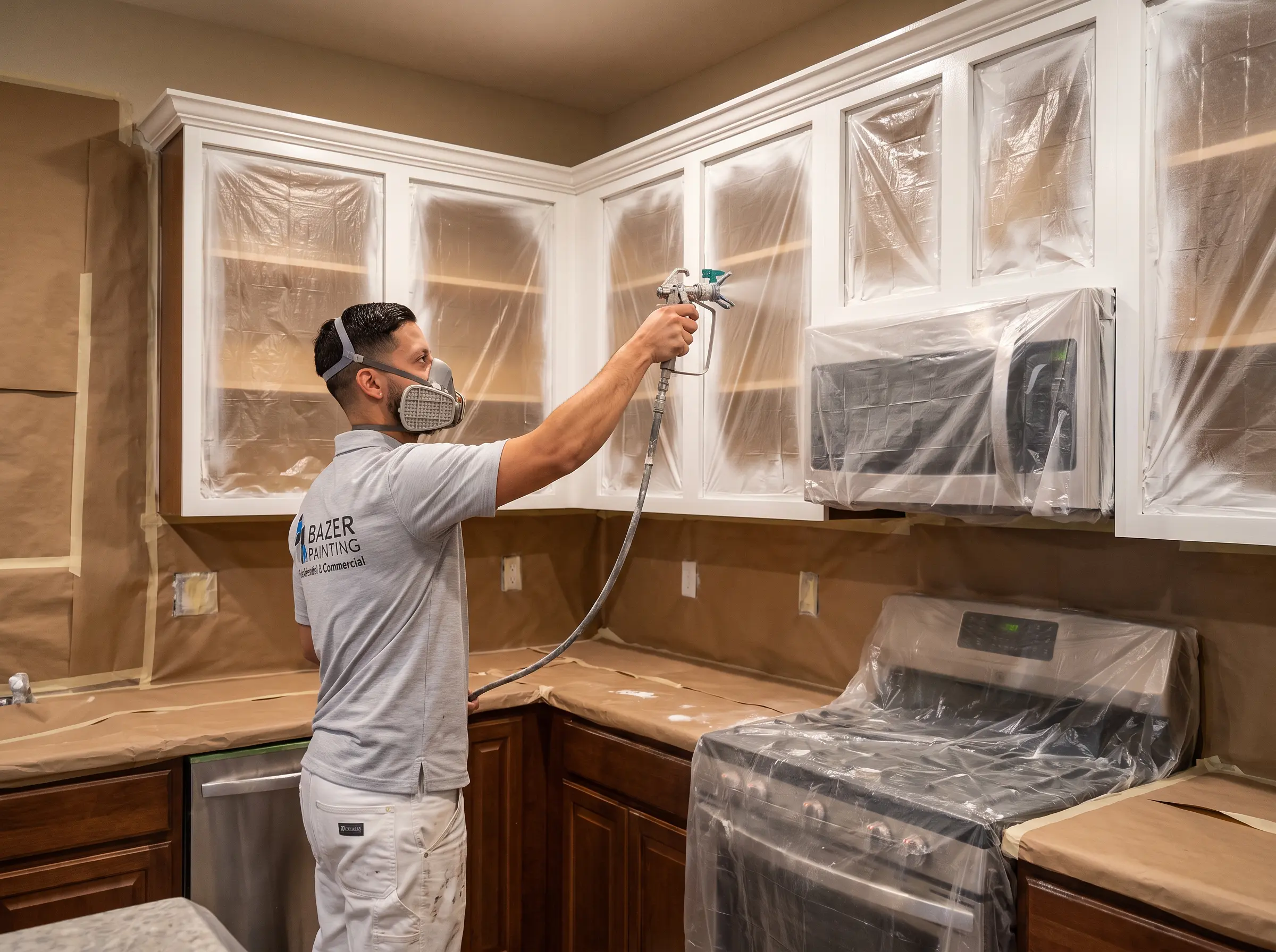 Professional kitchen cabinet refinishing service
